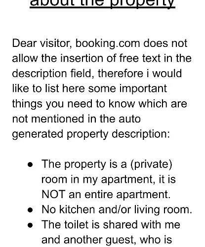 Room Nicole, not for parties